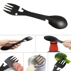 Flaschenöffner aus Edelstahl, Spork – Multifunktionsutensil