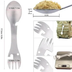 Flaschenöffner aus Edelstahl, Spork – Multifunktionsutensil