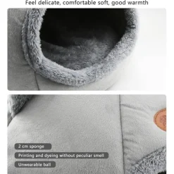 Flauschiges Katzenbett – Gemütlicher Höhlenstil für den Innenbereich