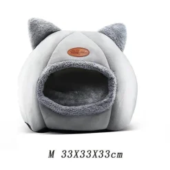 Flauschiges Katzenbett – Gemütlicher Höhlenstil für den Innenbereich