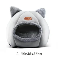 Flauschiges Katzenbett – Gemütlicher Höhlenstil für den Innenbereich