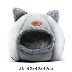 Flauschiges Katzenbett – Gemütlicher Höhlenstil für den Innenbereich