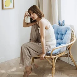 Flauschiges Stuhlrückenkissen - Süßes Dekokissen