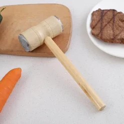 Fleischklopfer aus Holz – Küchenwerkzeug für Steak und Schweinefleisch