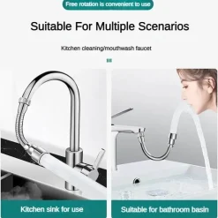 Flexible Küchenhahn-Verlängerungsdüse – verstellbares Universaldesign
