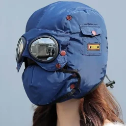 Fliegerbrillenhut - Vollständig abgeschirmte Fliegermütze