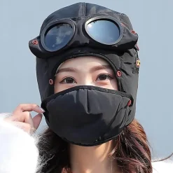 Fliegerbrillenhut - Vollständig abgeschirmte Fliegermütze