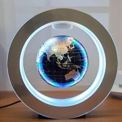 Floating Globe Lamp - Magnetic Levitation LED World Map Decor