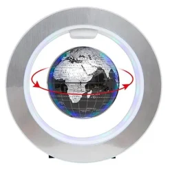 Floating Globe Lamp - Magnetic Levitation LED World Map Decor