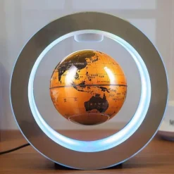 Floating Globe Lamp - Magnetic Levitation LED World Map Decor