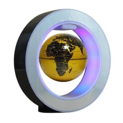Floating Globe Lamp - Magnetic Levitation LED World Map Decor