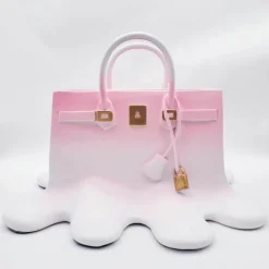 Florale Schmelzvase – Einzigartiger Wohndekor-Akzent