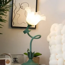 Florale Schreibtischlampe - Romantisches stilvolles Tischlicht