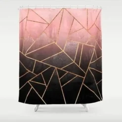 Floraler Duschvorhang - Elegantes Venuskuss Badezimmerdekor