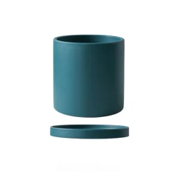 Florava Hand-Painted Ceramic Planter – Colorful Draining Plant Pot