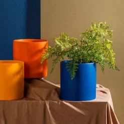 Florava Hand-Painted Ceramic Planter – Colorful Draining Plant Pot