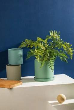 Florava Hand-Painted Ceramic Planter – Colorful Draining Plant Pot