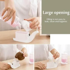 Flüssigseifenspender in Schneckenform – Lustiges tragbares Badezimmerzubehör