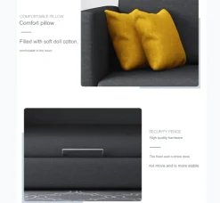 Foldable Bunk Bed Sofa - Space-Saving Modern Sleeper