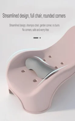 Foldable Ergonomic Head Washing Chair - Kid-Friendly Hair Wash Seat