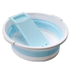Foldable Mini Laundry Basin - Compact Washing Tub for Home Use
