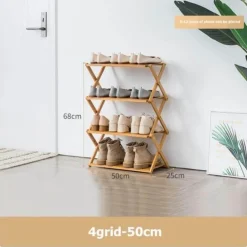 Foldable Shoe Rack - Portable Multi-Tier Organizer