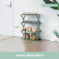 Foldable Shoe Rack - Portable Multi-Tier Organizer