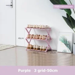 Foldable Shoe Rack - Portable Multi-Tier Organizer