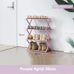 Foldable Shoe Rack - Portable Multi-Tier Organizer