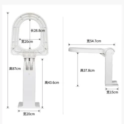 Foldable Squat Toilet Seat Holder - Comfortable Easy to Use