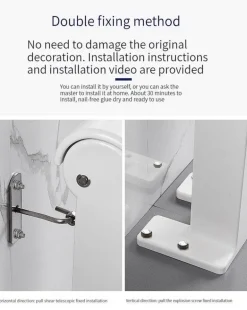 Foldable Squat Toilet Seat Holder - Comfortable Easy to Use