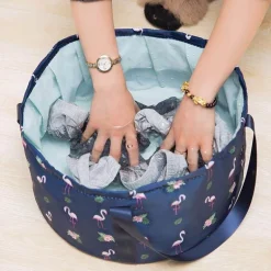 Foldable Travel Foot Wash Basin - Portable Foot Bath Sink