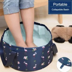 Foldable Travel Foot Wash Basin - Portable Foot Bath Sink