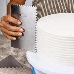 Fondant-Spatel aus Edelstahl – Kuchendekorationswerkzeug und Teigschaber