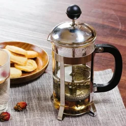 French Press aus Edelstahl – langlebige Kaffeemaschine aus Glas