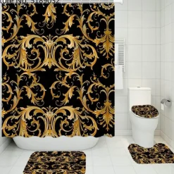 French Touch Duschvorhang-Set – Elegantes Badezimmerdekor