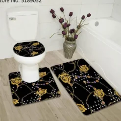 French Touch Duschvorhang-Set – Elegantes Badezimmerdekor