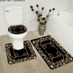 French Touch Duschvorhang-Set – Elegantes Badezimmerdekor