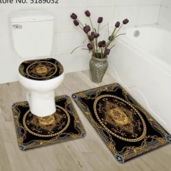 French Touch Duschvorhang-Set – Elegantes Badezimmerdekor