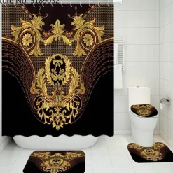 French Touch Duschvorhang-Set – Elegantes Badezimmerdekor