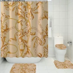 French Touch Duschvorhang-Set – Elegantes Badezimmerdekor