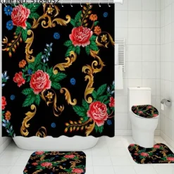 French Touch Duschvorhang-Set – Elegantes Badezimmerdekor