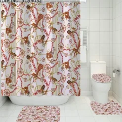 French Touch Duschvorhang-Set – Elegantes Badezimmerdekor