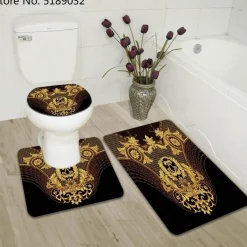 French Touch Duschvorhang-Set – Elegantes Badezimmerdekor