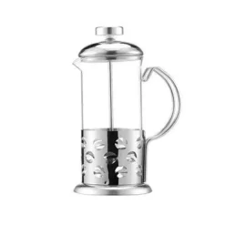 French-Press-Kaffeemaschine aus Edelstahl – 350 ml tragbarer Brüher für frischen Kaffee