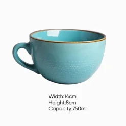 Frühstücksschüssel-Set aus Keramik – ideal für den Gebrauch zu Hause und im Büro