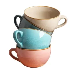 Frühstücksschüssel-Set aus Keramik – ideal für den Gebrauch zu Hause und im Büro