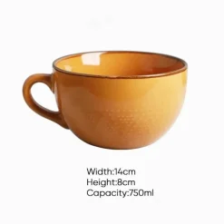 Frühstücksschüssel-Set aus Keramik – ideal für den Gebrauch zu Hause und im Büro