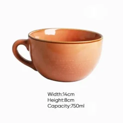 Frühstücksschüssel-Set aus Keramik – ideal für den Gebrauch zu Hause und im Büro