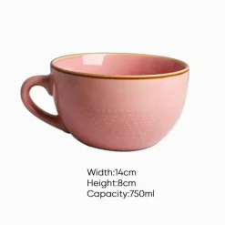 Frühstücksschüssel-Set aus Keramik – ideal für den Gebrauch zu Hause und im Büro